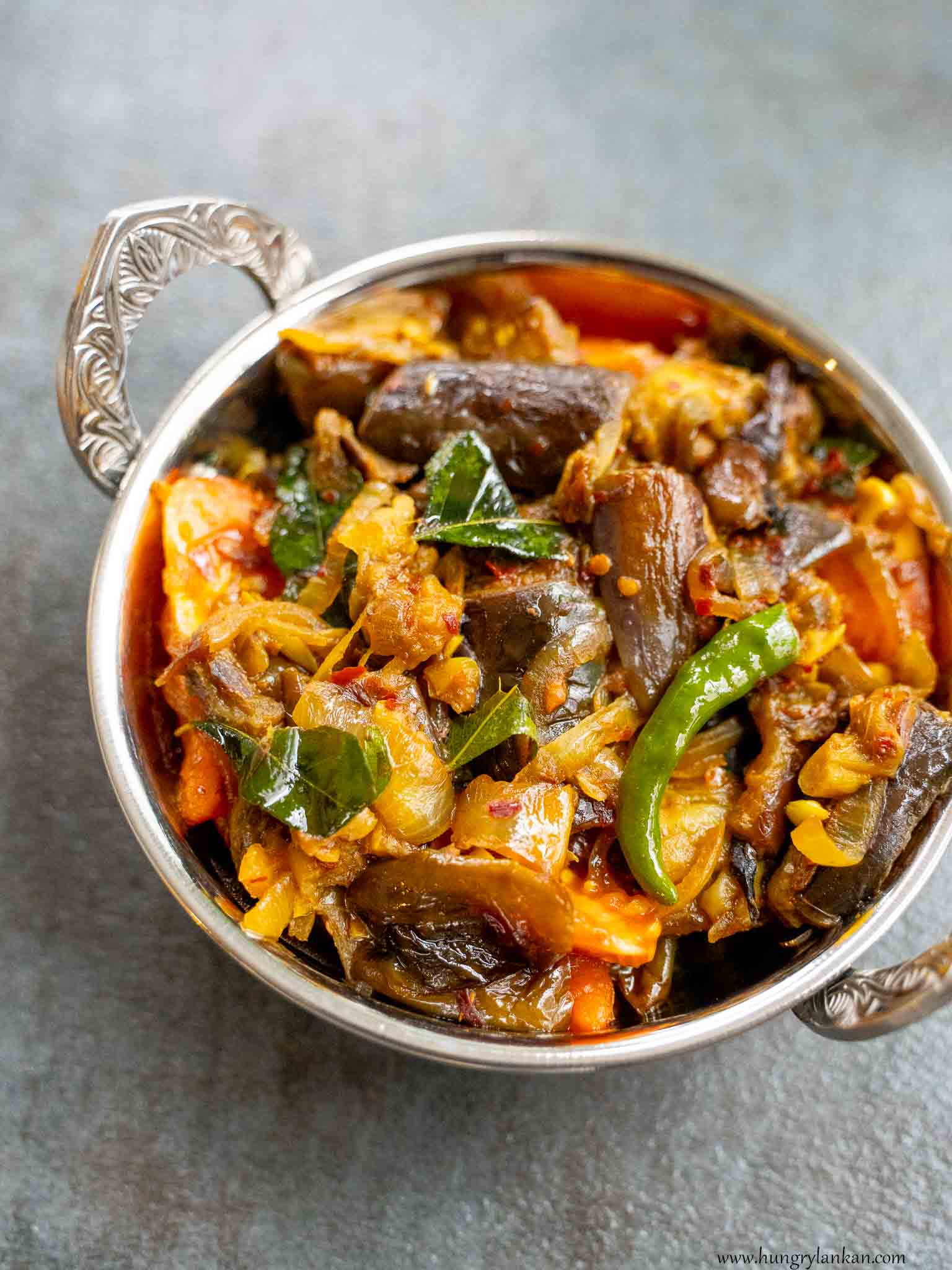 Sri Lankan Eggplant Stir-Fry